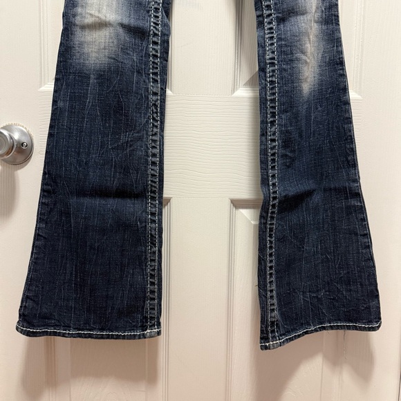 Big Star Dark Blue Flare Jeans - Picture 3 of 7